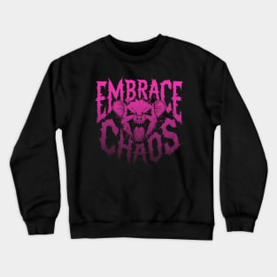 Possum Embrace Chaos, 90s Inspired Crewneck Sweatshirt